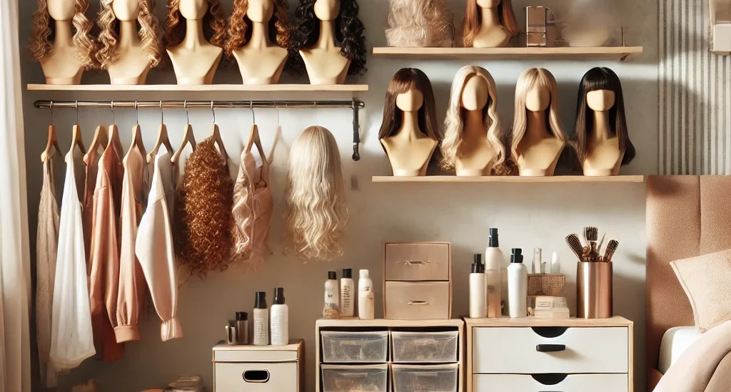 With the right storage solutions, you can create a tidy, stylish wig storage station right in your home.